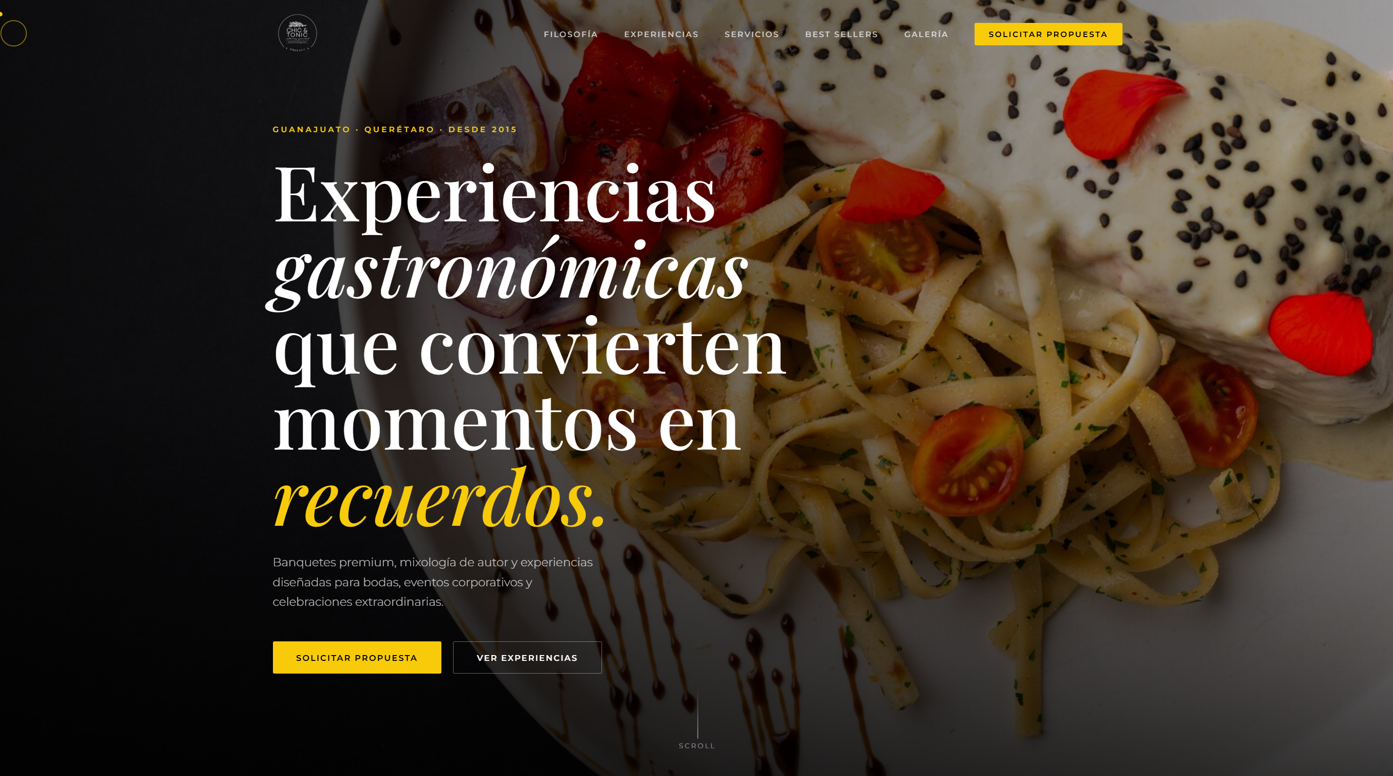 Sitio web de Chic & Tonic
